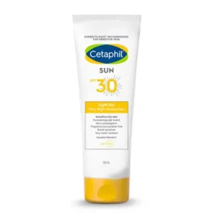 Cetaphil Sun Spf 30 Sunscreen Gel, White, Hydrate & Nourish With Chemical Free Sun Protection,50ml