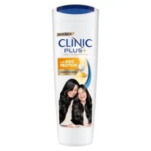Clinic Plus Strength & Shine Shampoo with Egg Protein for Strength, Shine and Smoothness, 175 ml