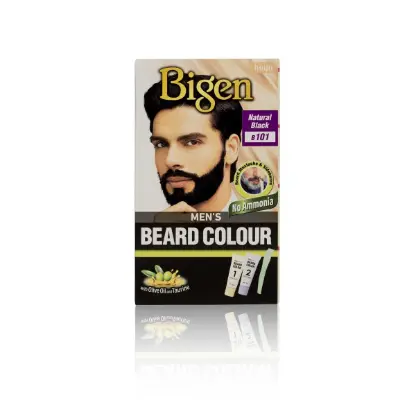 Bigen Mens Beard Colour Natural Black B101 80g