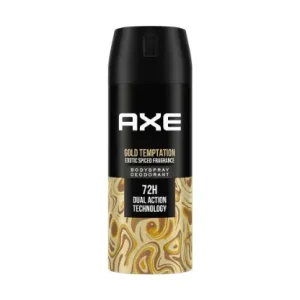 Axe Gold Temptation Long Lasting Deodorant Bodyspray for Men 150 ml