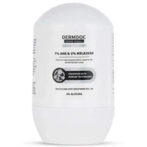 DermDoc Honest Science | 7% AHA | 2% Melazero | Brightgurad Underarm & Body Brightening Roll On | Enhanced With Koreal Technology | 50ml