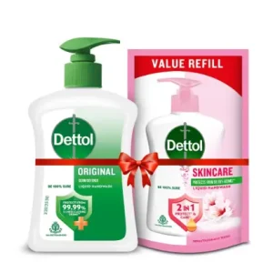 Dettol Liquid Handwash Original Germ Protection- 200 ml with Free Liquid Handwash - 175 ml (Skincare)