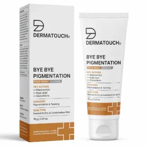 DERMATOUCH Bye Bye Pigmentation Face Wash | Anti Pigmentation Face Wash for Men and Women with Niacinamide, Kojic Acid & Glutathione | 30g