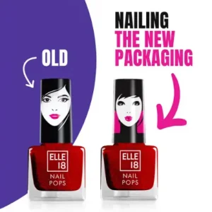 Elle 18 Nail Pops Nail Polish Glossy Finish, Quick-drying & Long Wearing - 122
