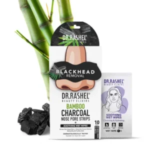 CharcoalDr Rashel  Nose Strips for Blackheads Removal & Soothing Wet Wipes  1 Pc