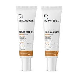 DERMATOUCH Kojic Acid 2% Cream For Pigmentation & Dark Spot Reduction Suitable For All Skin Types 30g (Pack of 2)