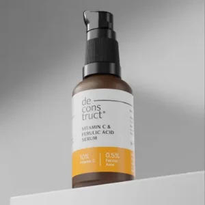 Deconstruct 10% Vitamin C Serum for Glowing Skin | Clinically Tested, Non-Irritating| Brightens & Evens Tone | For Oily Skin