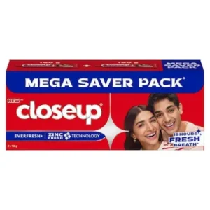 Closeup Everfresh+ Anti-Germ Gel Toothpaste Red Hot|| Save Rs. 20|| 150 g (Pack of 2)