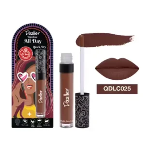 Dazller All Day Lip Colour Quick Dry | Long-Stay | Lightweight | Matte Lipstick for Women | Enriched with Kokum Butter |QDLC025 Hazelnut Cup | Brown | 6 gm