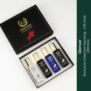 Denver Sporting Club EDP- SRK's Favorite Luxury Gift Pack for Men, 80ml (20ml x 4 Set)
