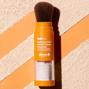 Mattifying 100% Mineral Powder Sunscreen with SPF 50 For On The Go Broad Spectrum Protection - 4g