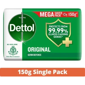 Dettol Original Bathing Soap Bar with 12hr Germ protection (150 g)