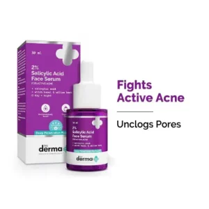 The Derma Co 2% Salicylic Acid Face Serum for Active Acne - 10ml