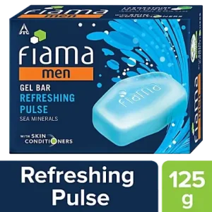 Fiama Gel Bathing Bar - Men, Refreshing Pulse, 125 g
