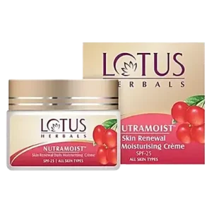 Lotus Herbals Nutramoist Skin Renewal Daily Moisturising Creme - SPF 25, 50 g