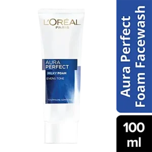 L'Oreal Paris White Perfect Milky Foam Face Wash - Purifies & Brightens, 100 ml Tube