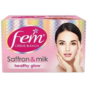 Fem saffron & milk creme bleach healthy glow in 15 minutes (80 g)