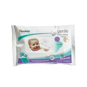 Himalaya Gentle Baby Wipes - With Aloe & Indian Lotus, 12 pcs Pouch