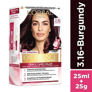 L'Oreal Paris Excellence Creme Hair Colour, 25 ml + 25 g 3.16 Burgundy