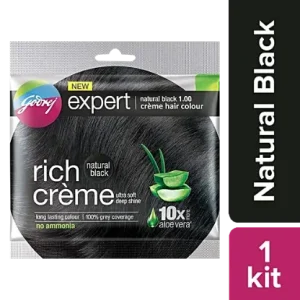 Godrej Expert Rich Creme Hair Colour, 1 pc Shade 1 Natural Black