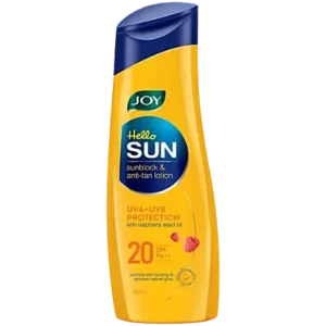 Joy Hello Sun SPF 20 PA++ Sunblock & Anti-Tan Lotion, 300 ml