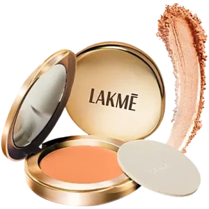 Lakme 9 To 5 Powerplay Matte Compact - Apricot, 8 g