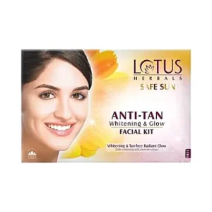 Lotus Herbals Safe Sun Anti-Tan Whitening & Glow Facial Kit, 1 pc