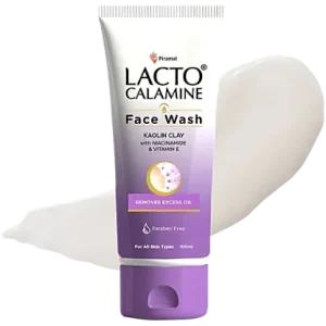 Lacto Calamine Kaolin Clay Face Wash With Niacinamide & Vitamin E, 100 ml