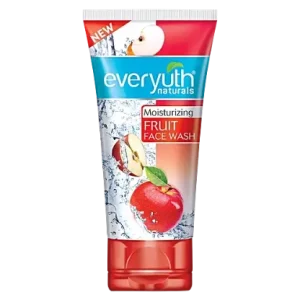 Everyuth Naturals Fruit Face Wash - Moisturizing, 100% Soap Free, No Harmful Chemicals, 50 g Tube