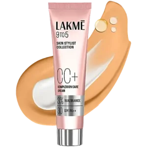 Lakme 9 To 5 CC Cream With SPF 30 Pa++ And 3% Niacinamide, 9 g Honey