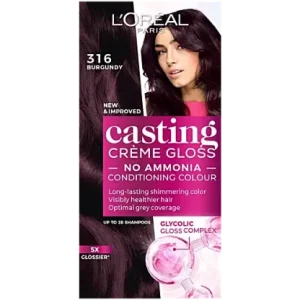 L'Oreal Paris Casting Crème Gloss - Small Pack, 45 g 316 Burgundy