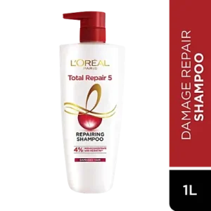 L'Oreal Paris Total Repair 5 Repairing Shampoo - With Keratin, 1 L