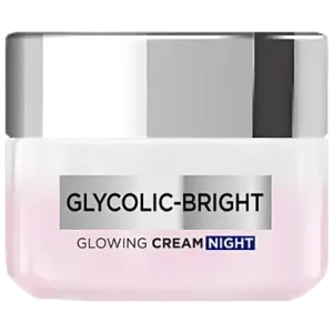 L'Oreal Paris Glycolic Bright Glowing Night Cream - For Dark Spot Removal & Glowing Skin, 15 ml