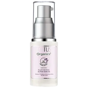 Lotus Organics+ Plant Retinol Super Serum - Bakuchiol, Reduces Wrinkles & Illuminates Skin, 30 ml