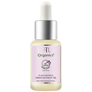 Lotus Organics+ Plant Retinol Miracle Face Oil - Bakuchiol, Reduces Fine Lines & Wrinkles, 15 ml