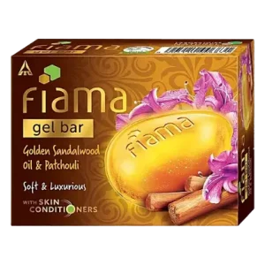 Fiama Golden Sandalwood Oil & Patchouli Gel Bar - With Skin Conditioners, 125 g