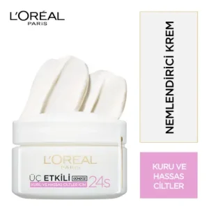 L'OREAL PARIS Triple Active Day Moisturiser Cream - Dry and Sensitive Skin (50ml)