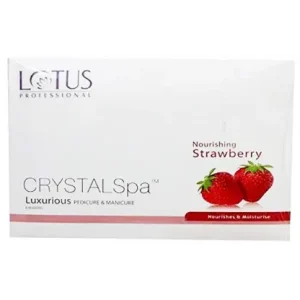 Lotus Crystal Spa Luxurious Nourishing Strawberry Luxurious Pedicure and Manicure Kit - 6 Session