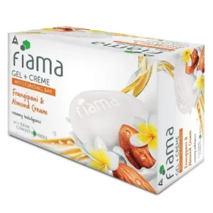 Fiama Gel Crème Moisturizing Bar, Frangipani And Almond Cream, For Creamy Indulgence, 125g Soap (Pack of 5)