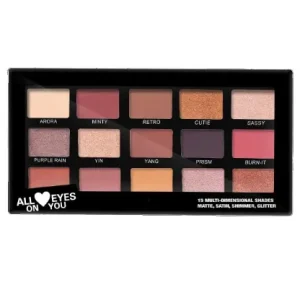 INSIGHT COSMETICS All Eyes On You 15 Multi-Dimensional Shades Eyeshadow Palette