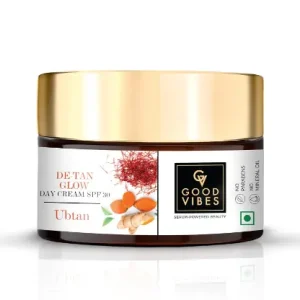 Good Vibes Ubtan De-Tan Glow Day Cream SPF 30 (100g)