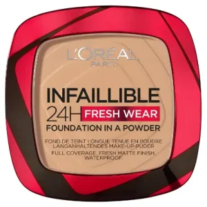 L'Oreal Paris Infallible 24H Fresh Wear Foundation in a Powder, 140  Golden Beige, 9g