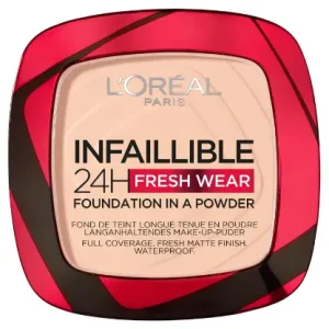 L'Oreal Paris Infallible 24H Fresh Wear Foundation in a Powder, 180 Rose Sand, 9g