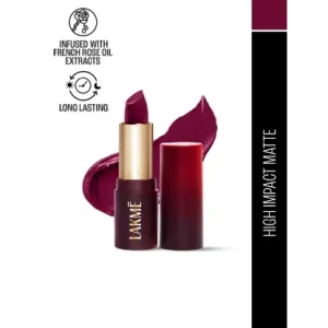 Lakme Forever Matte Long Lasting Lipstick  Red Marsala