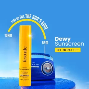 Foxtale SPF 70 Dewy Finish Sunscreen for Dry Skin 50ml