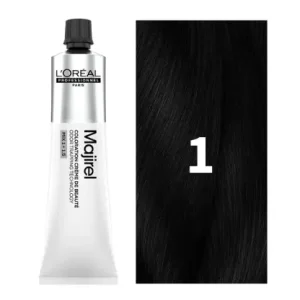 L'Oreal Professionnel Paris Majirel - 1 (Black) Hair Color, 49.5 g