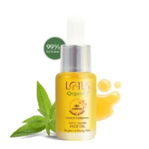 Organics+Lotus Vitamin-C Glow Face Oil Dryness & Dehydration | Collagen Production 50ml