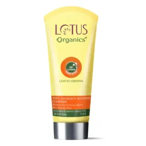 Lotus Organics+ Vitamin-C Radiance Booster Cleanser Dirt & Impurities | Damaged & Uneven Skin 100g