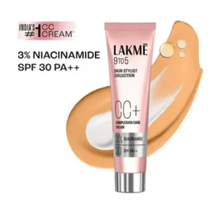 Lakme 9 to 5 Cc Cream with SPF30 PA++ and 3% Niacinamide - Honey