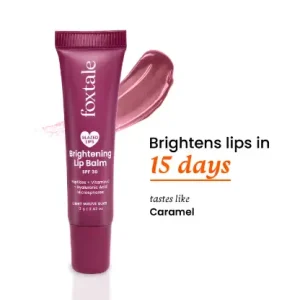 Foxtale Glazed Lips Brightening Lip Balm - Light Mauve Glaze 12 gm